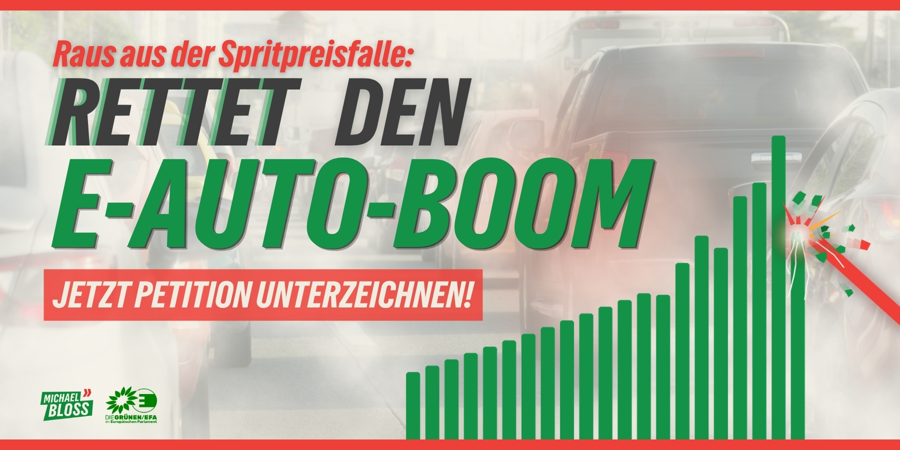 Petition: Raus aus der Spritpreisfalle. Rettet den E-Auto-Boom! Jetzt unterzeichnen